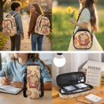 thumbnail image 3 of Pzuqiu Fire Basketball Capybara Boys Backpack Set 4 Piece 17 Inch Large Capacity School Bookbag with Insulated Lunch Bag Pencil Case Water Bottle Holder Schoolbag for 8-14 Elementary Middle School, 3 of 7