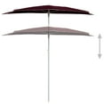 thumbnail image 4 of vidaXL Garden Parasol Bordeaux Red Polyester, Steel Medium Collapsible, 4 of 7