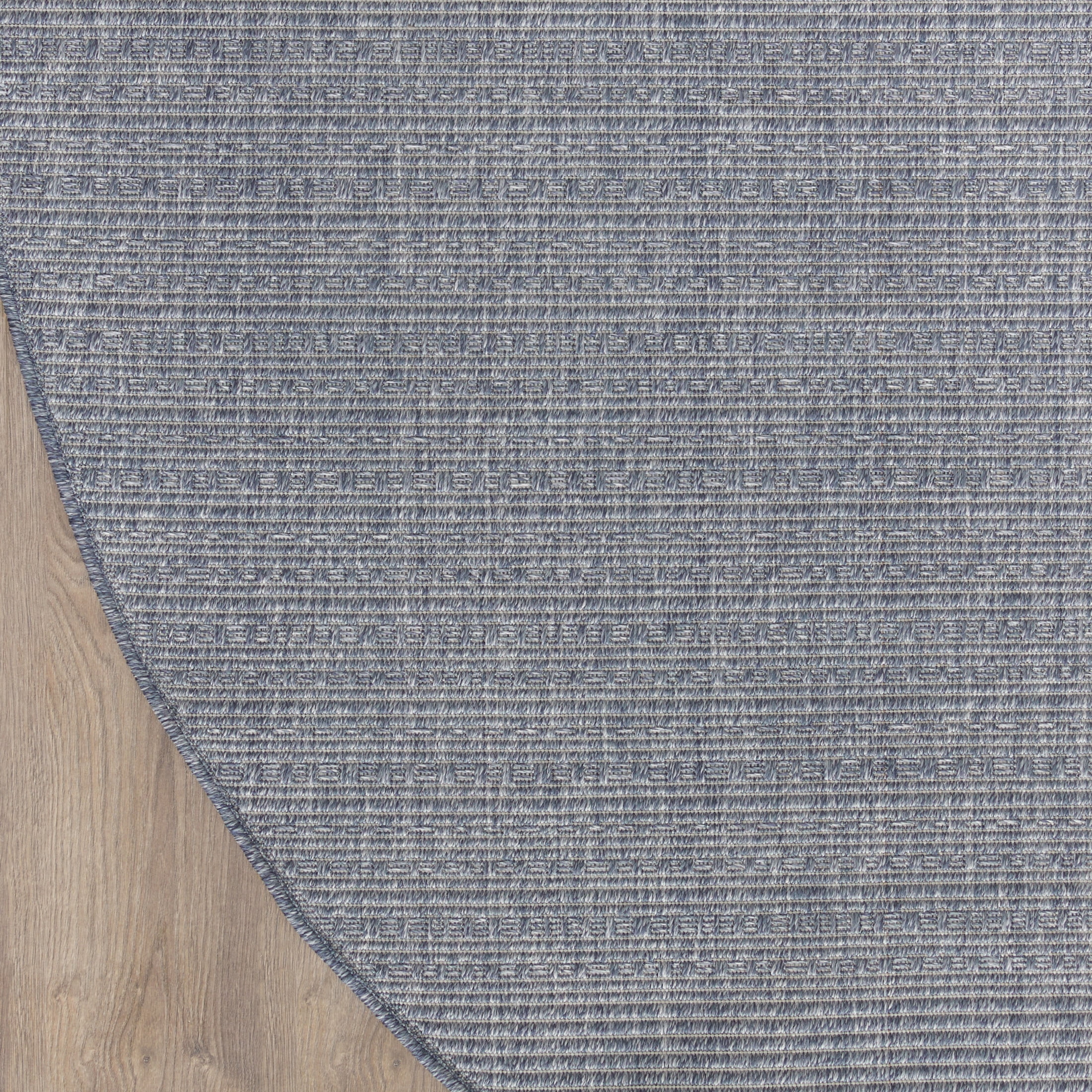 Nourison Tulum 8' x Round Denim Outdoor Rug