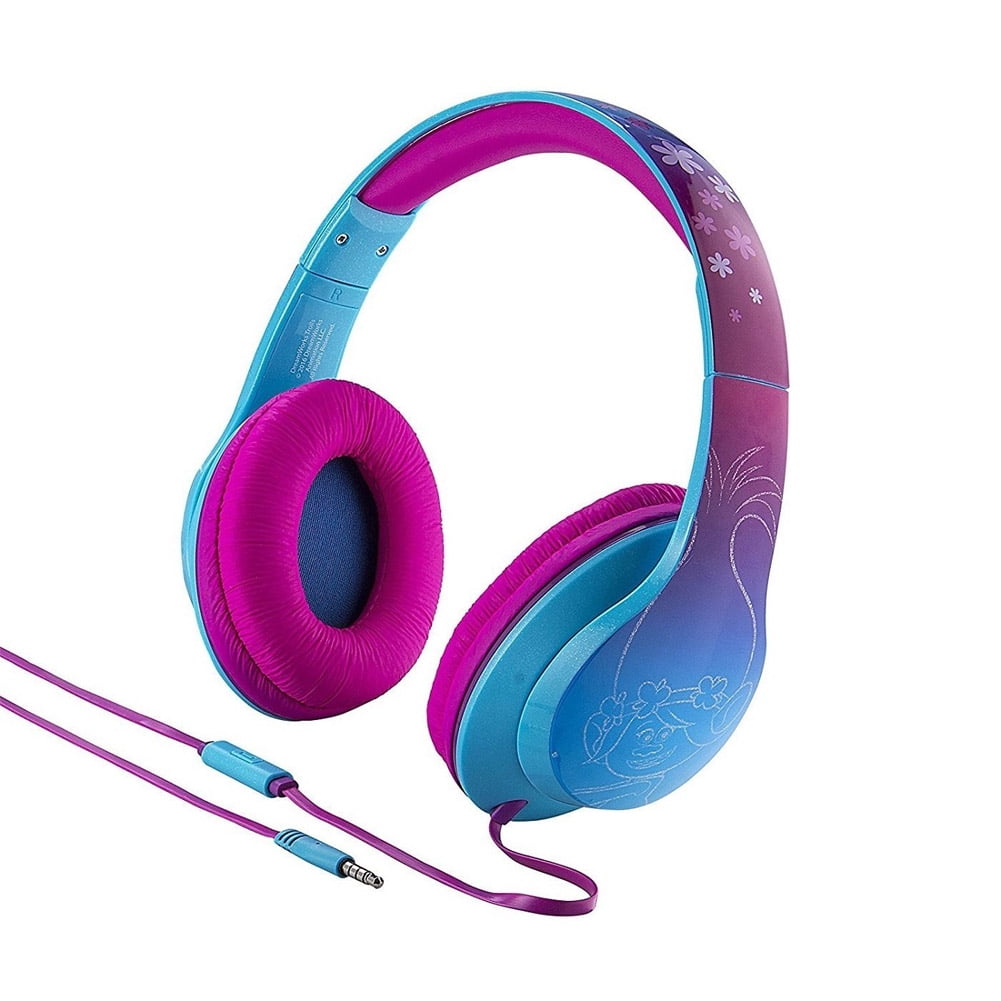 Trolls iHome OverTheEar Headphones Purple/Blue