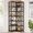 Rustic Brown, variant on Tribesigns 7-Shelf Corner Bookshelf,Large Modern Corner Bookcase with Metal Frame for Living Room Home Office