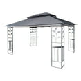 thumbnail image 4 of Gzxs 13x10FT Outdoor Patio Gazebo Canopy Tent With Detachable Mosquito Net Suitable for Lawn, Garden, Backyard and Deck, Gray Top, 4 of 10