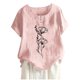 thumbnail image 1 of Camisas de Manga Corta para las Mujeres, Blusa de Botón de Impresión Casual con Cuello Redondo Hecha de Tela Suave Transpirable para Verano Primavera, Blusas de Manga Corta para las Mujeres, 1 of 4