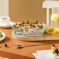 thumbnail image 4 of Glass Cooking Pan Clear Glass Baking Dish Glass Oven Dish Glass Loaf Pan Glass Casserole Dish For Casseroles And Bread, 4 of 8