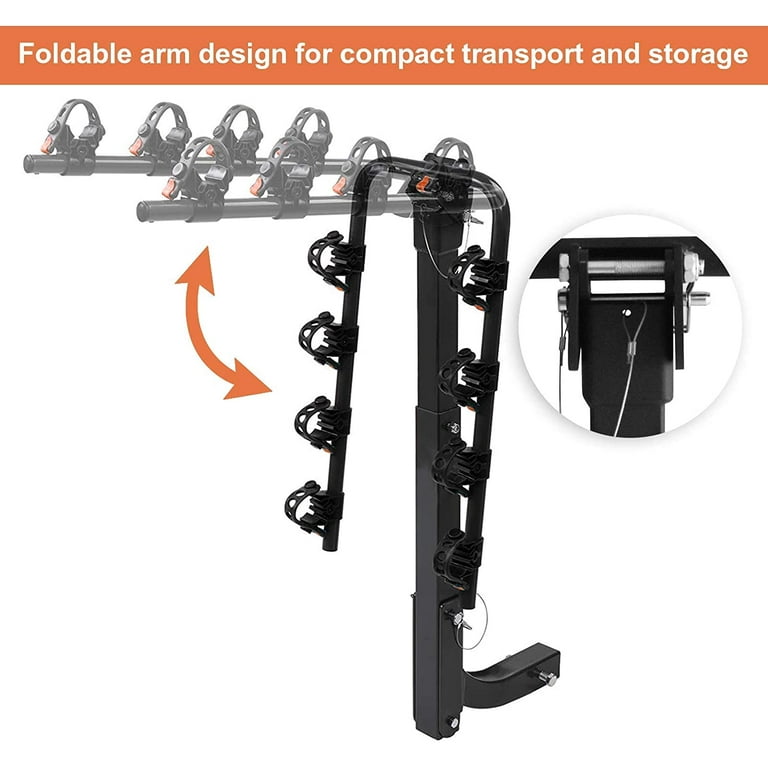 Vedouci Bicycle Car Rack Bike Hitch Rack Double Foldable Bike