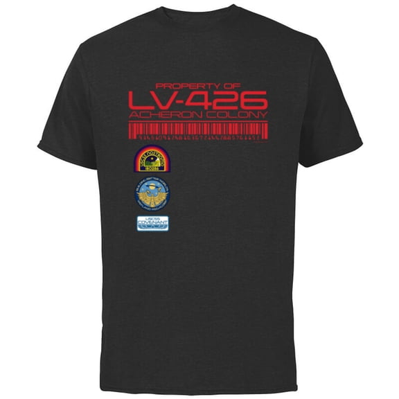 Alien 45th Anniversary Property of LV-426 Acheron Colony - Short Sleeve Cotton T-Shirt for Adults - Customized-Black