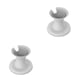 thumbnail image 2 of Methold Bastidores de altavoces Soporte de altavoz práctico Soporte de sonido resistente al desgaste Blanco 2piezas, 2 of 6