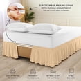 thumbnail image 5 of Utopia Bedding Queen Elastic Bed Ruffle - Easy Wrap Around Ruffle - Microfiber Bed Skirt with Adjustable Buckle & Elastic Belt 16 Inch Tailored Drop - Hotel Quality Bedskirt, Fade Resistant Grey, 5 of 5