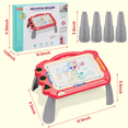 thumbnail image 3 of Xueyu Toys for 3 Year Old, Magnetic Drawing Board, Toddler Toys for Age 2 3, Writing Doodle Board, Educational Learning Baby Toy, Birthday Best Gifts (Red), 3 of 7