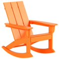 thumbnail image 1 of Chaise à Bascule Adirondack en Plastique HDPE pour Extérieur Orange, 1 of 7