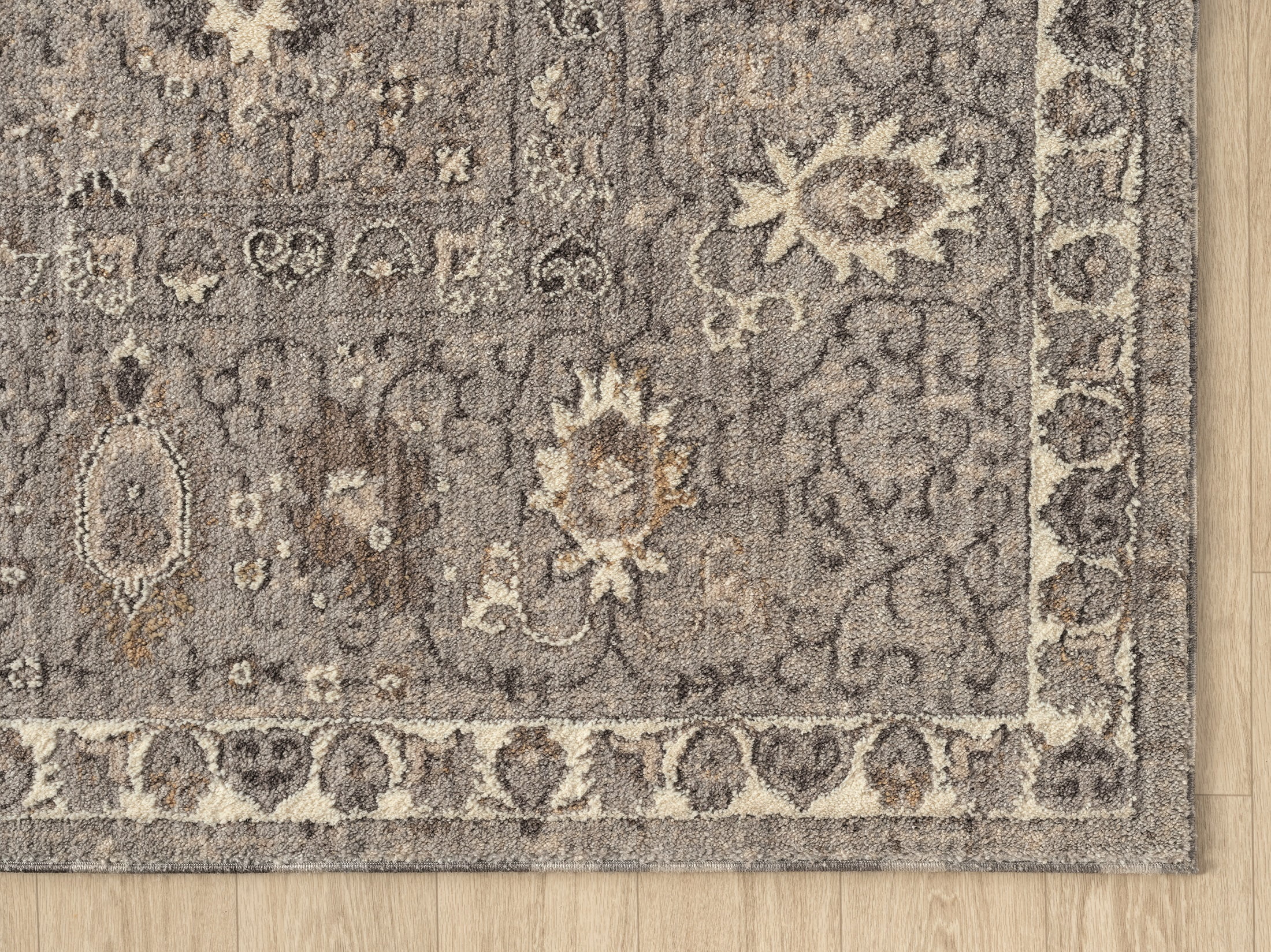 United Weavers Utopia Roseau Contemporary Abstract Accent Rug, Grey, 1'10" x 3'