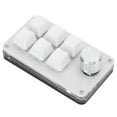 thumbnail image 3 of Clavier Mécanique Multifonction 6 Touches Mini Clavier de Jeu Clavier Programmable avec Bouton Noir Blanc, 3 of 14