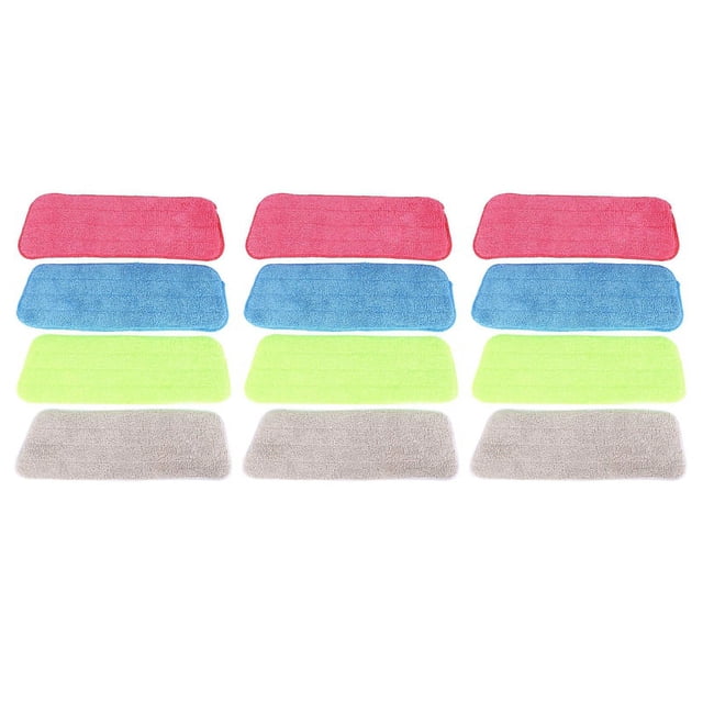 12Pzs Fregona de Limpieza para Escoba Vaporizador Y Todas Las Mopas Fregonas de Spray Y Lavables