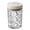 Round L, variant on Vintage Airtight Storage Jar Clear Plastic Food Container with Pop Lid Stackable One Button Opening Kitchen Storage Organizer for Cereal Rice Flour Pasta Snacks