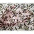 thumbnail image 4 of oneOone Silk Tabby Fabric Leaves & Floral Block Printed Fabric 1 Yard 42 Inch Wide, 4 of 4