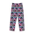thumbnail image 6 of Uemuo Hawaii Palms Pattern Men's Wide Leg Palazzo Lounge Pants with Pockets Light Weight Loose Comfy Casual Pajama Pants-, 6 of 9