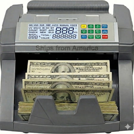 Business Grade Digital Money Counter Machine with Mixed Bill Value Counting