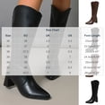 thumbnail image 3 of hzomhy Womens Mid Calf Boots Pointed Toe Rear Zipper for Casual Daily Shopping and Fall Winter Wear, 3 of 9