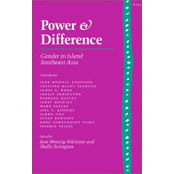 Pre-Owned Power and Difference: Gender in Island Southeast Asia (Paperback) by Jane Atkinson, Shelly Errington