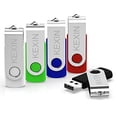 thumbnail image 2 of KEXIN Clé USB 8 Go Lot de 5 Clé USB 2.0, 5 Couleurs (Noir, Bleu, Vert, Blanc, Rouge), 2 of 10