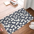 thumbnail image 4 of Yiaed Daisies Flowers Print Flannel Doormat Mat Outdoor Indoor Door Mats, Non Slip Durable Entrance Rugs for Outside Entry, Porch, Resist Dirt, 16"x24", 4 of 7
