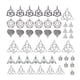 thumbnail image 1 of 48 Unids Surtido de Aleación de Zinc Nudo Conector DIY Colgantes Artesanía Colgante para Fabricación de Joyas Pendientes Pulseras, 1 of 8