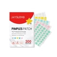 thumbnail image 1 of Jowxsx 1 paquete de 200 parches parches para espinillas parches hidrocoloides para acné en forma de estrella parches absorbentes pegatinas para cubrir manchas para el cuidado de la piel del rostro tir, 1 of 4