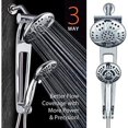 chrome aquabar highpressure 3way spa combo with adjustable 18