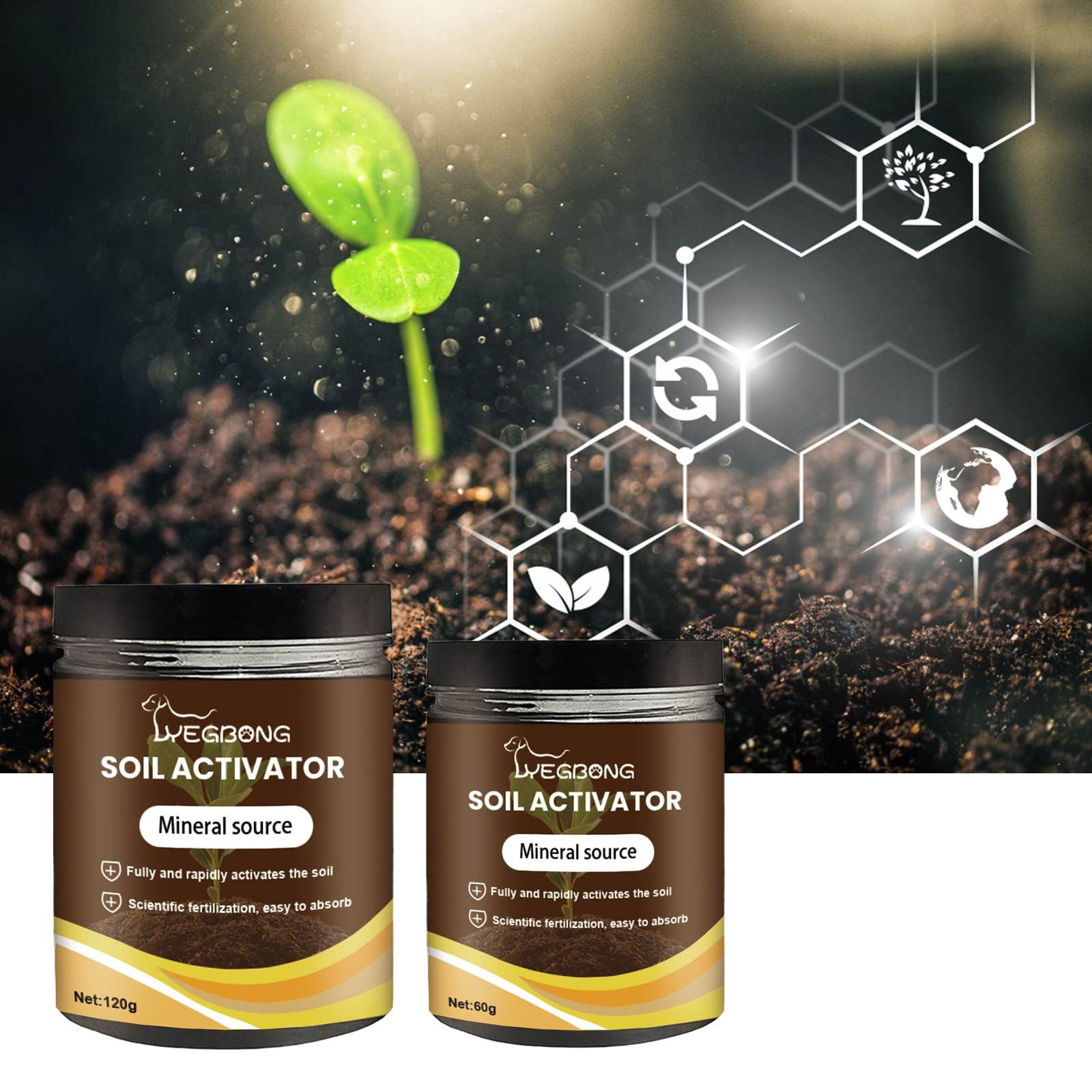 Soil Activator,Professional Bone Meal Fertilizer, Dirt Health Booster, Control Of Plant Growth And Development Strong Rooting Liquid Fertilizer for Indoor Outdoor Plants for Raised Garden Beds