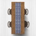 thumbnail image 2 of Creative Products Watercolor Knit Pattern Navy Blue 16x90 Poly Twill Table Runner, 2 of 3