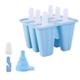 thumbnail image 1 of Moldes para paletas de silicona de 6 rejillas para hacer helados, moldes para cubitos de hielo, fácil liberación, máquina para hacer helados, 1 of 4