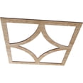 thumbnail image 2 of 22"OD x 14 1/8"ID x 3/8"T Statesman Wood Fretwork Pierced Ceiling Medallion, Red Oak, 2 of 3