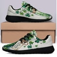 thumbnail image 3 of StPatricks Day Irish Shamrock Lucky Jar Shoes Sneakers Black Size 12, 3 of 7