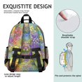 thumbnail image 5 of Pioneer Flower Floral Print Pattern Backpack for School, Cute School Bag with Adjustable Shoulder Straps and Padded Back, 15.25"x11.5"x5.25", 5 of 5