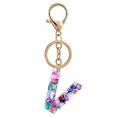 thumbnail image 2 of Porte-clés en Résine 26 Lettres pour Femmes Filles Pendentif Sac Accessoires de Sac à Main, 2 of 5
