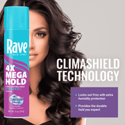 Rave 4X Mega Hold Scented Hair Spray, All-Weather Protection with Vitamin-Rich Formula, 11 oz