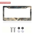 thumbnail image 2 of 1Pack License Plate Frames with Mountain Landscape Pattern Includes Screws & Caps Full Accessories Included Size 6.3x12.2inch(16x31cm), 2 of 8