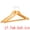 Natural, variant on Unique Bargains 2Pcs Wood Durable Space Saving Home Clothes Hangers Natural