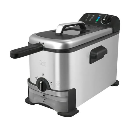 Kalorik&reg; 3 Liter / 3.2 Quart Deep Fryer with Oil Filtration, Stainless Steel FT 43721 BK