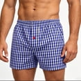 thumbnail image 2 of JTSRKL Plaid Lounge Shorts for Men Drawstring Elastic Waist Loose Relaxed Homewear Pajama Pants Casual Daily Comfort Leisure Bottoms, 2 of 7