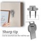 thumbnail image 4 of Home wall decoration picture hooks metal crafts 5pc, 4 of 4