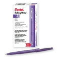 thumbnail image 3 of Pentel Rolling Writer Pen, 0.8 Millimeter Cushion Ball Tip, Violet Ink, Box of 12 (R100-V), 3 of 3