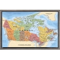 thumbnail image 1 of Map - Canada Wall Poster, 22.375" x 34" Framed, 1 of 4