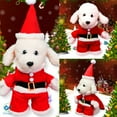 thumbnail image 2 of Deago Dog Cat Christmas Santa Claus Costume, Funny Pet Cosplay Outfits with Hat, Puppy Fleece Warm Apparel Clothes for Xmas (Red, S), 2 of 7