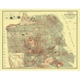 thumbnail image 2 of O''shaughnessy 18x15 Gold Ornate Wood Framed with Double Matting Museum Art Print Titled - San Francisco California - Oshaughnessy 1929, 2 of 4