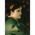 thumbnail image 3 of Frederick Sandys 11x14 Black Modern Framed Museum Art Print Titled - The Beautiful Giroflee Yellow (1869), 3 of 5