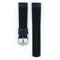 thumbnail image 3 of Hirsch Runner Leather Watch Strap - Blue - L - 18mm - Silver Buckle - Water Resistant, 3 of 9