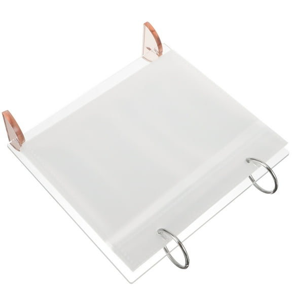 Desk Calendar Photo Albums Decor for Office Mini Picture Frame Scrapbook Album Holder Mini Photo Holder Acrylic Photo Album Turn The Page Mini Pvc