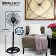 thumbnail image 3 of Ventilador de pedestal pared piso turbo fan 3 en 1 silencioso con oscilación estructura de metal reforzado bv-12 Beckon Beckon oscila metal reforzado 41cm, 3 of 8