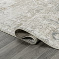 thumbnail image 5 of JONATHAN Y WASHABLE 5 x 8 Area Rug, Shaii Global Medallion - Light Gray/Brown, WSH319B-5, 5 of 9